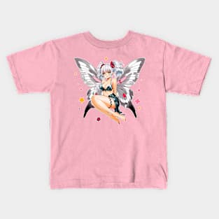 Moth Girl anime, cute giant monster kawaii anime tee Kids T-Shirt